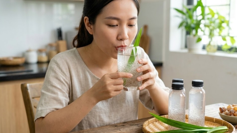 Cần uống nước mủ trôm với lượng vừa phải