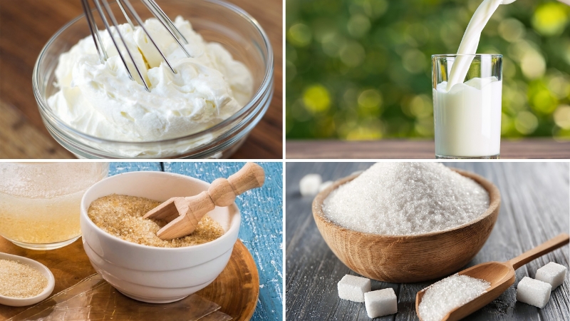 Nguyên liệu làm Panna Cotta cơ bản cần chuẩn bị