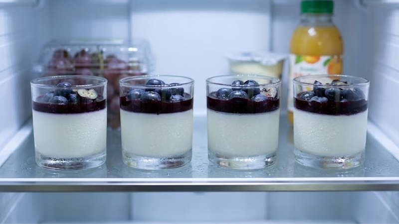 Làm lạnh và bảo quản Panna Cotta