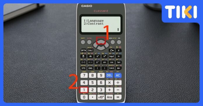 Cách thay đổi ngôn ngữ trên máy tính Casio fx-580VN X: Tiếng Việt và Anh