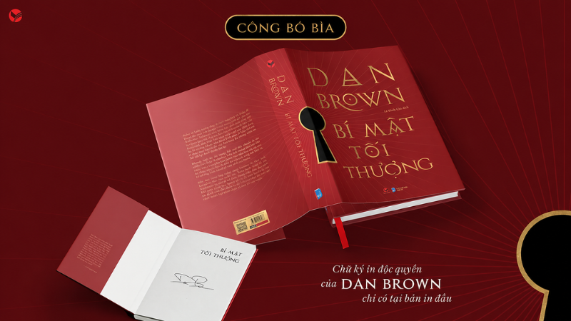 Sách Bí Mật Tối Thượng - Dan Brown - The Secret Of Secrets - Kèm chữ ký in của tác giả tại bản in đầu - Bìa cứng