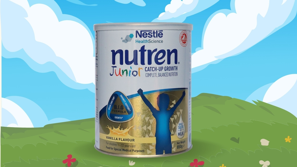 Sữa giúp bé tăng cân Nestlé là Nutren Junior