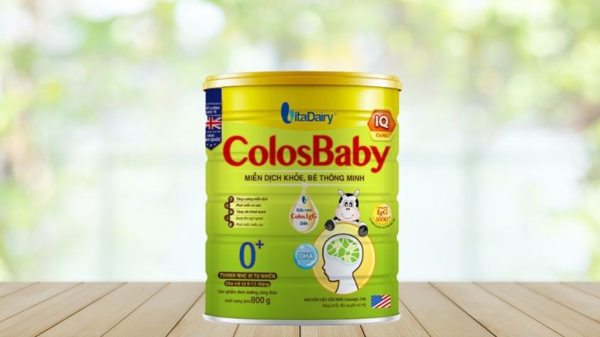 Dòng sữa ColosBaby nằm ở việc nguyên liệu sữa non ColosIgG 24h