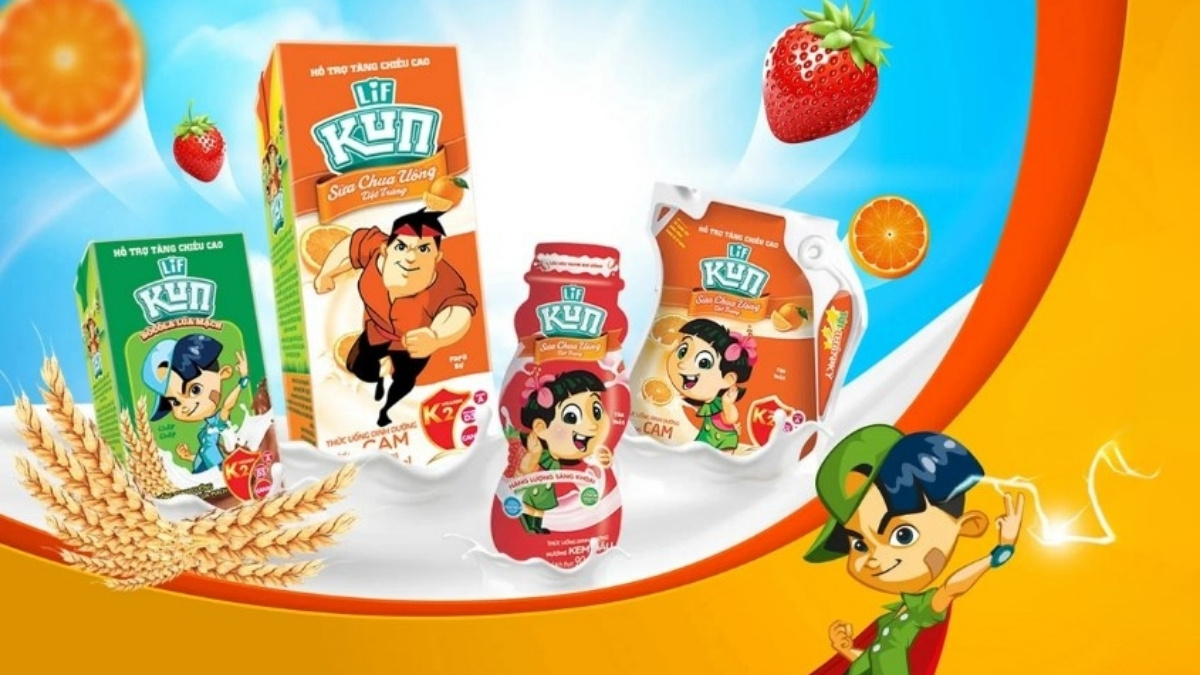 Sữa Kun là sản phẩm của Công ty Cổ phần Sữa Quốc tế (IDP)