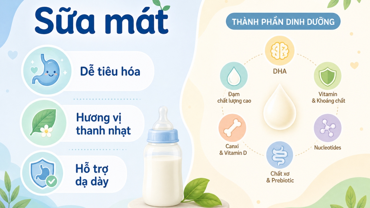 Sữa mát là cách gọi dân gian cho sữa công thức