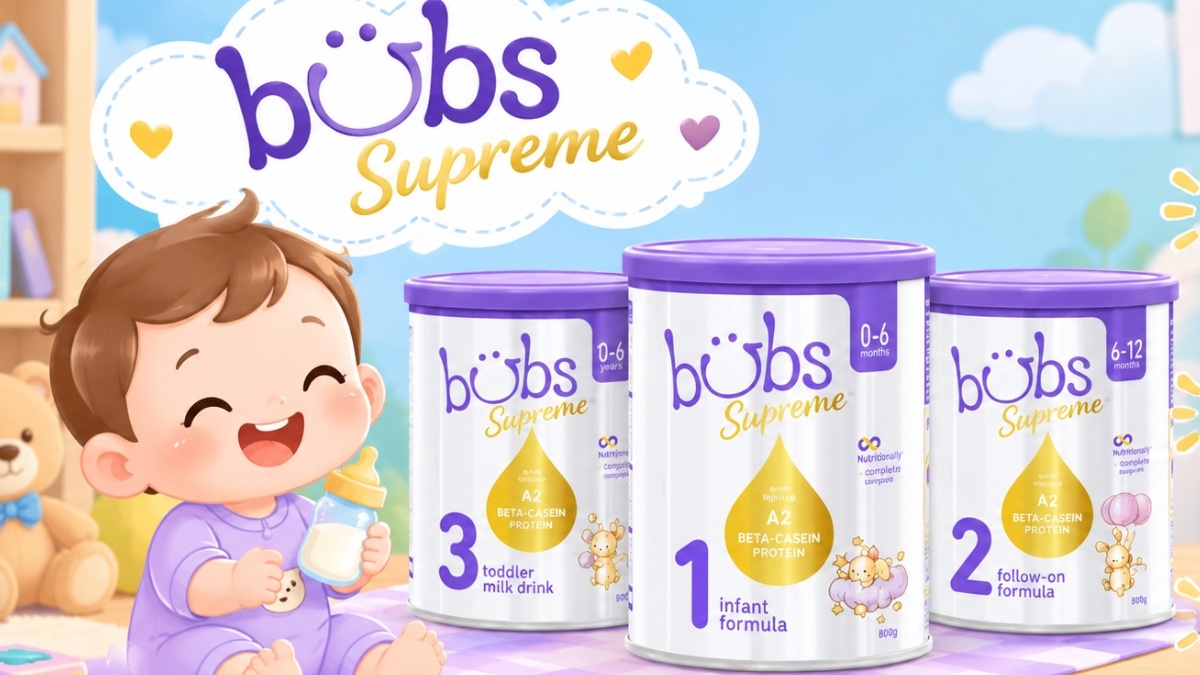 Sữa Bubs Supreme tốt cho tiêu hoá của bé