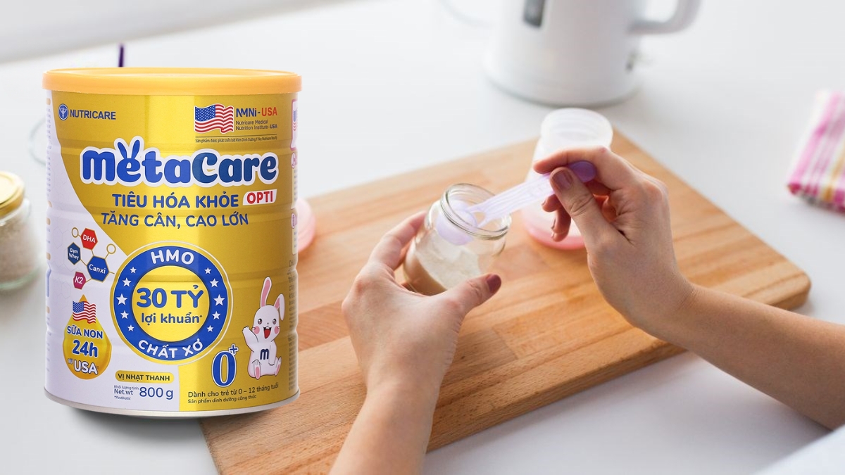 Bé tiêu hóa kém, dễ táo bón: Chọn MetaCare Opti