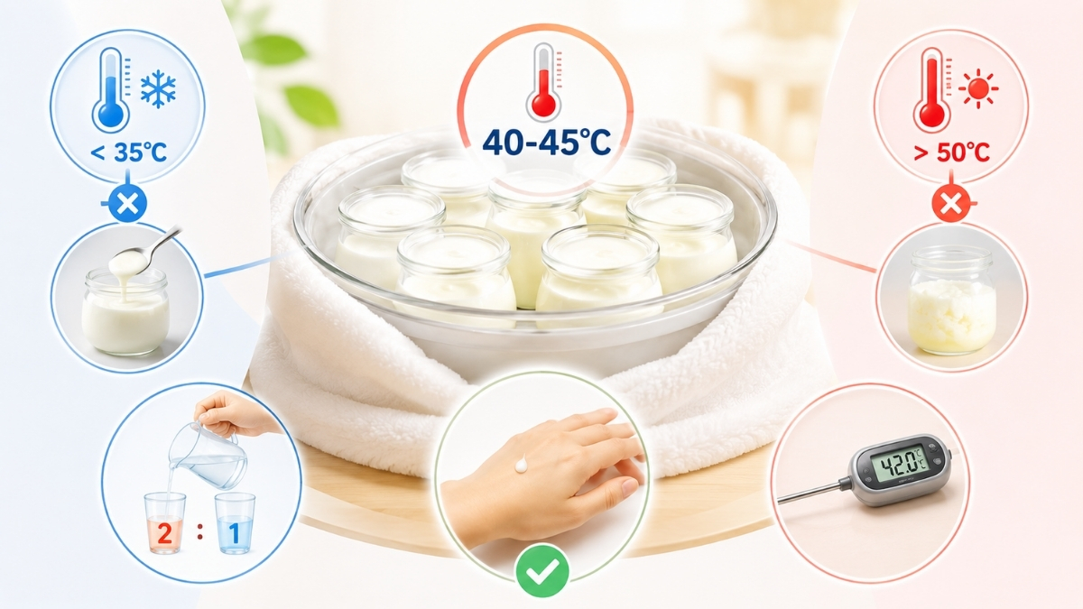 Nhiệt độ là yếu tố sống còn của vi khuẩn lên men