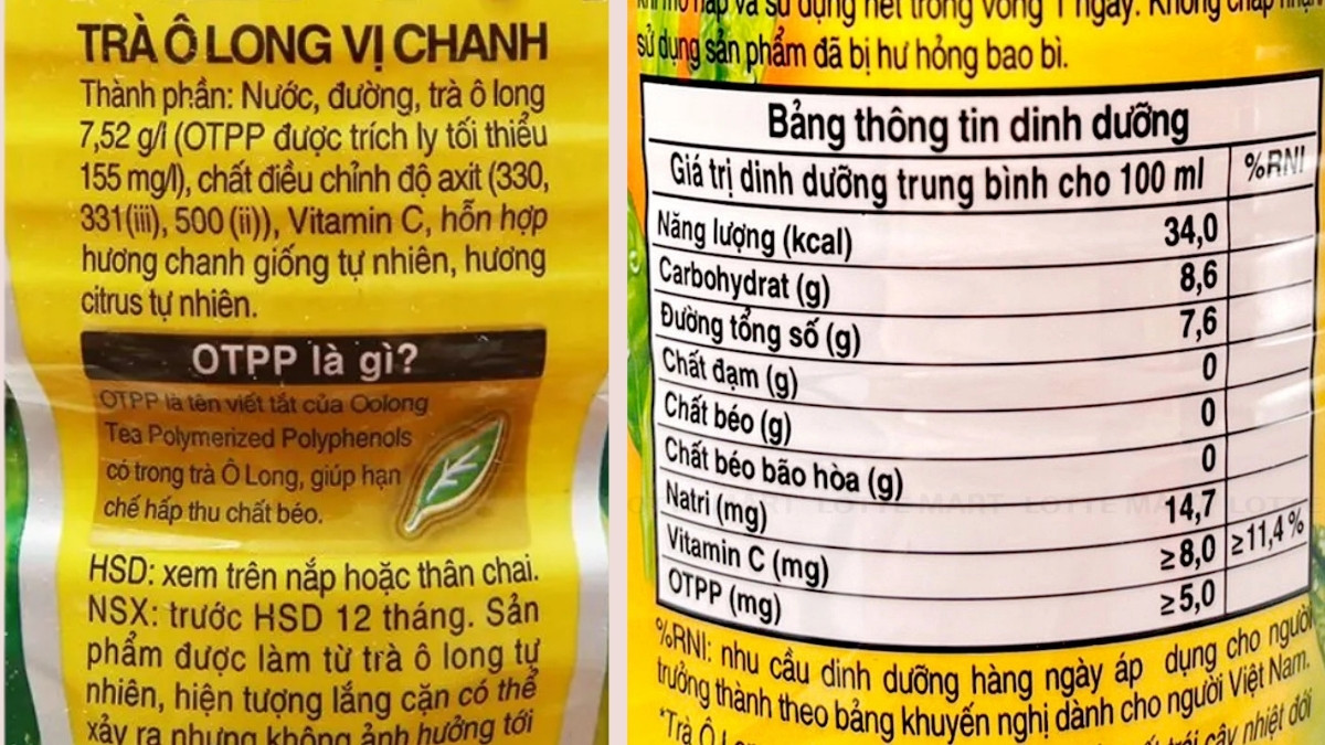 Đọc bảng thành phần và thông tin dinh dưỡng