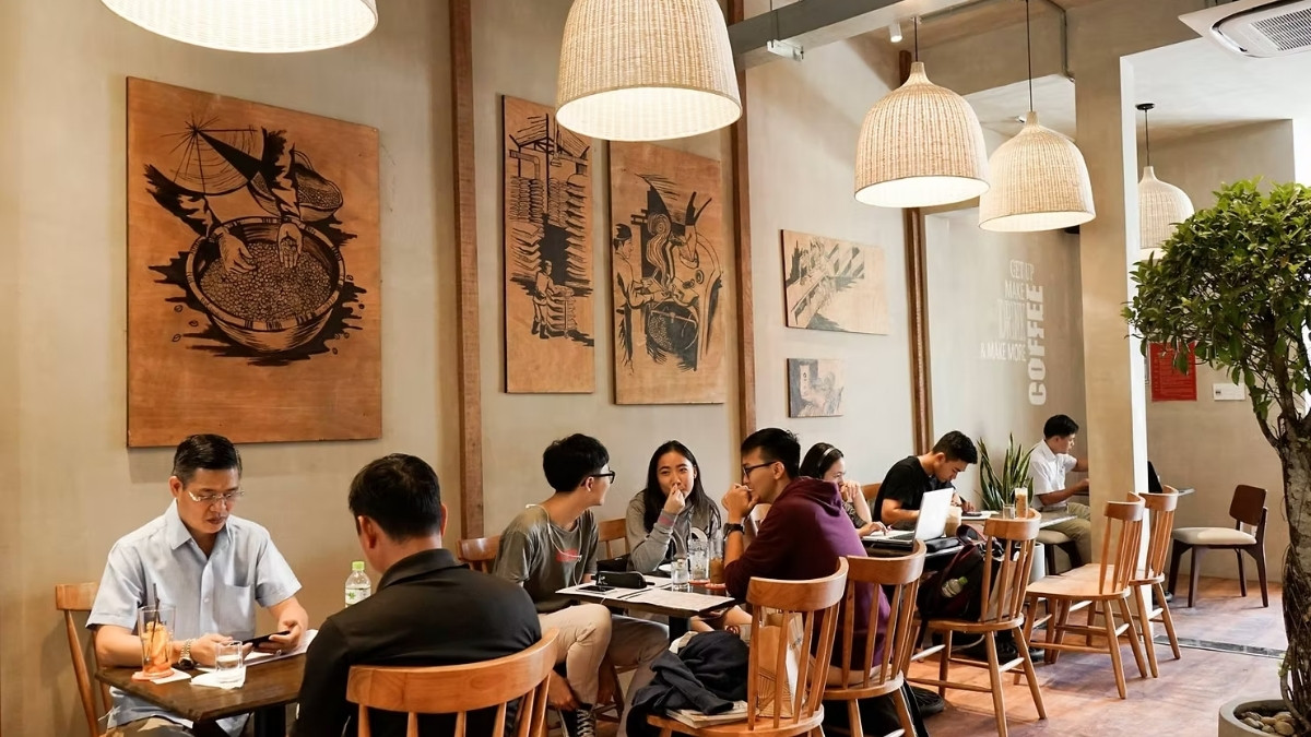 Không gian quán The Coffee House