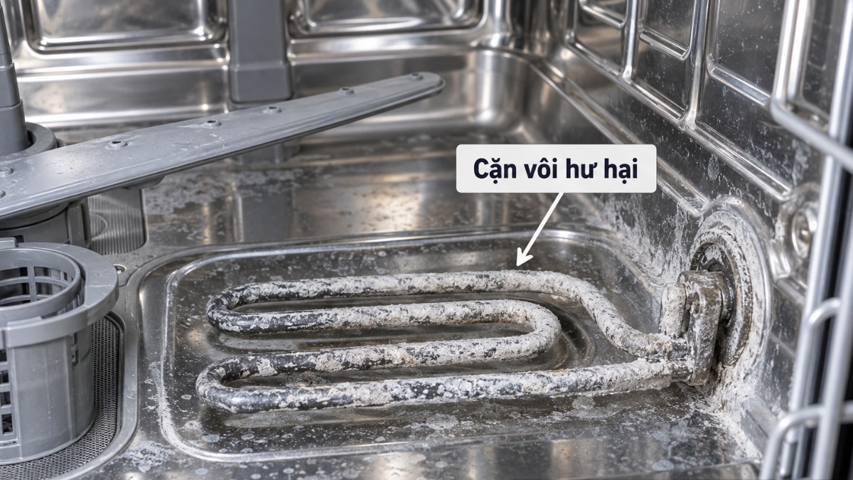 Muối rửa bát giúp hạn chế cặn tích tụ