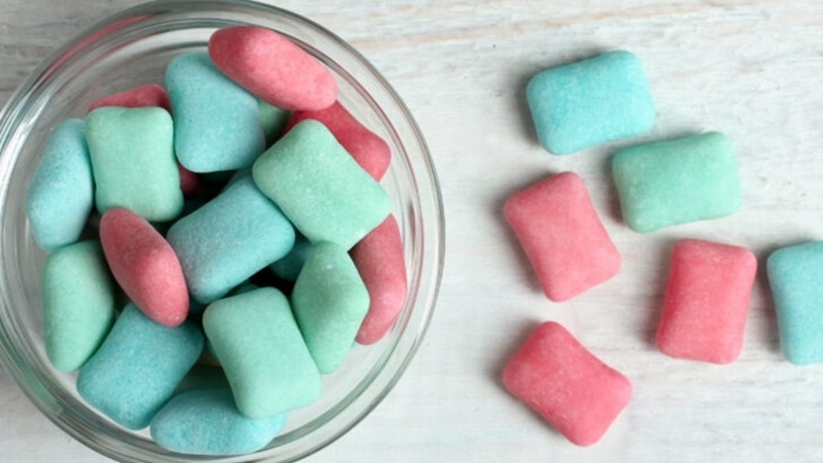 Aspartame thường có trong các loại kẹo cao su không đường