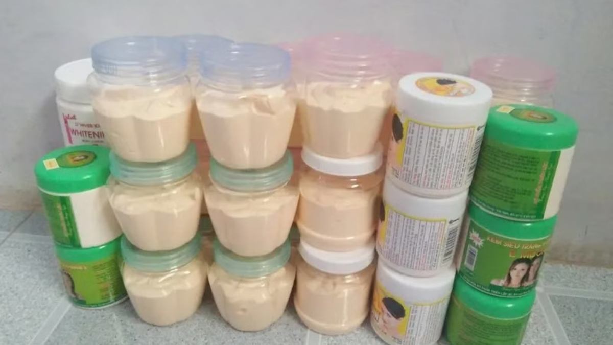 Tránh xa các loại kem trộn, kem gia công không rõ nguồn gốc hoặc mỹ phẩm tự làm