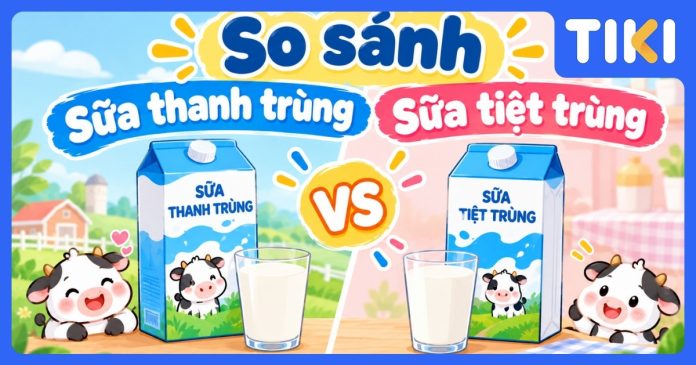 So sánh sữa thanh trùng và tiệt trùng: Cách chọn mua chuẩn
